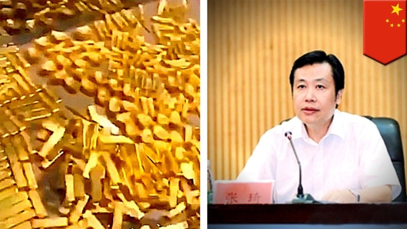 A bribe taker of the highest standard: 13.5 tons of gold were found in the house of a Chinese official