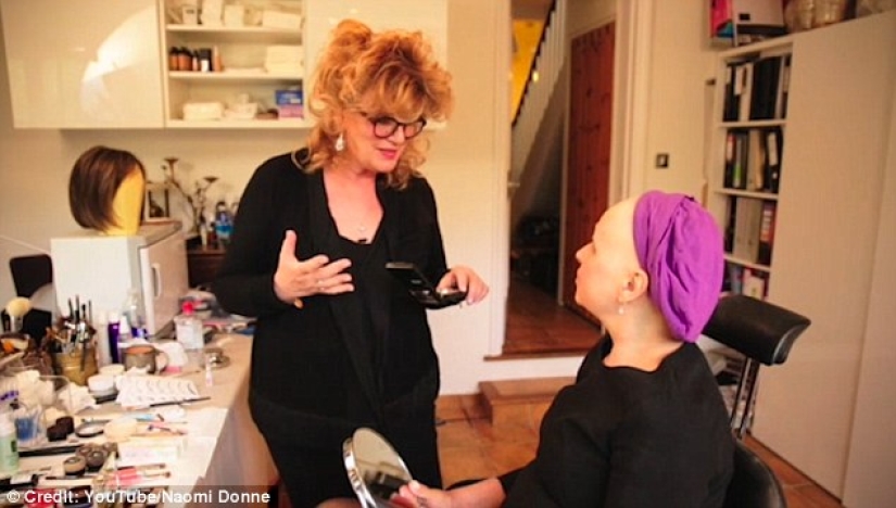 A British woman dying of cancer had a beautiful make-up and shooting done a couple of weeks before her death