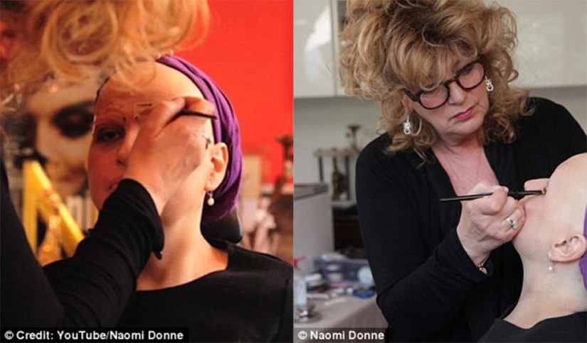 A British woman dying of cancer had a beautiful make-up and shooting done a couple of weeks before her death