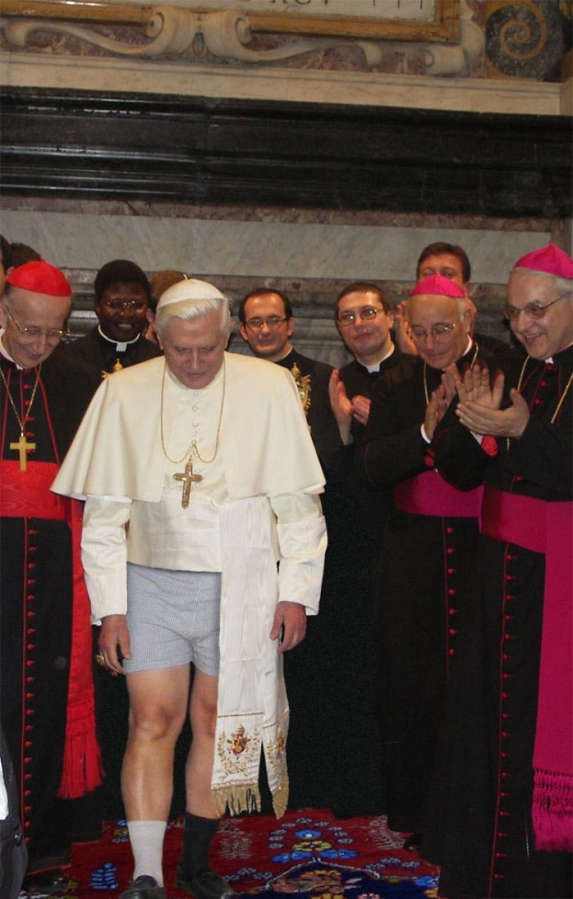 A day without pants! Clint Eastwood, the Pope, Iron Man and others participate A day without pants! Clint Eastwood, the Pope, Iron Man and others participate