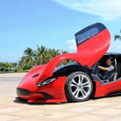 A dream with his own hands: a Chinese man independently created a supercar