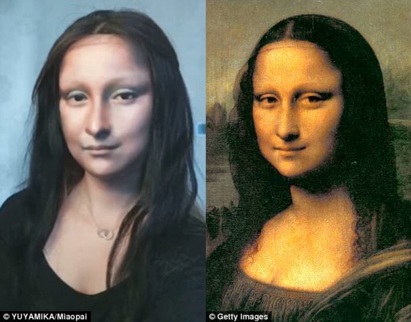 "A face is a blank sheet of paper": cosmetics turned a Chinese woman into the Mona Lisa "A face is a blank sheet of paper": cosmetics turned a Chinese woman into the Mona Lisa