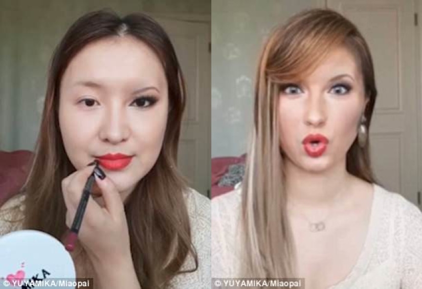 "A face is a blank sheet of paper": cosmetics turned a Chinese woman into the Mona Lisa "A face is a blank sheet of paper": cosmetics turned a Chinese woman into the Mona Lisa