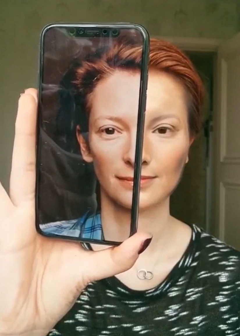 "A face is a blank sheet of paper": cosmetics turned a Chinese woman into the Mona Lisa "A face is a blank sheet of paper": cosmetics turned a Chinese woman into the Mona Lisa