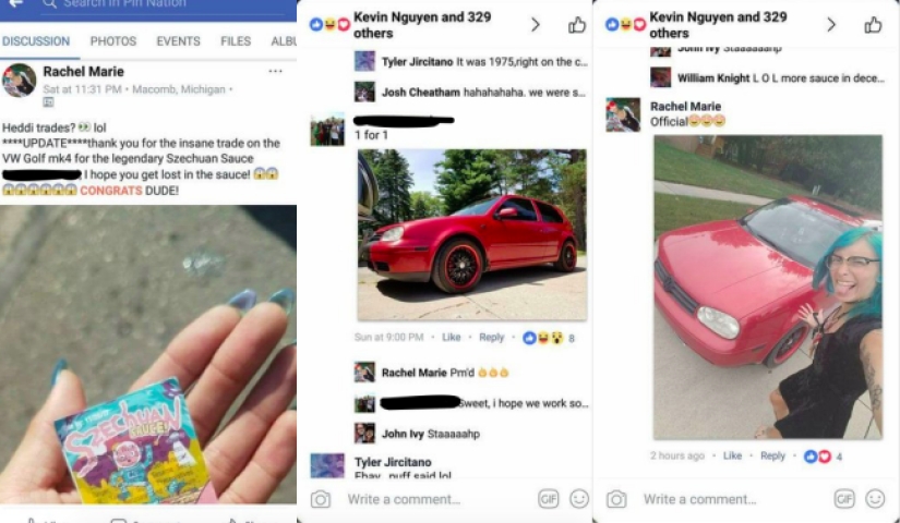 A fan of "Rick and Morty" gave his car for a box of sauce from the cartoon A fan of "Rick and Morty" gave his car for a box of sauce from the cartoon