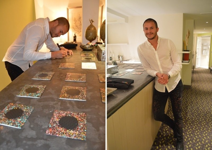 A French artist has encrypted a thousand-dollar riddle in the wall