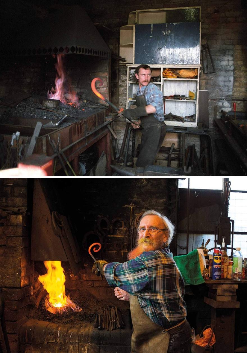 A life-long comparison: the photographer repeated the pictures of people 40 years ago A life-long comparison: the photographer repeated the pictures of people 40 years ago