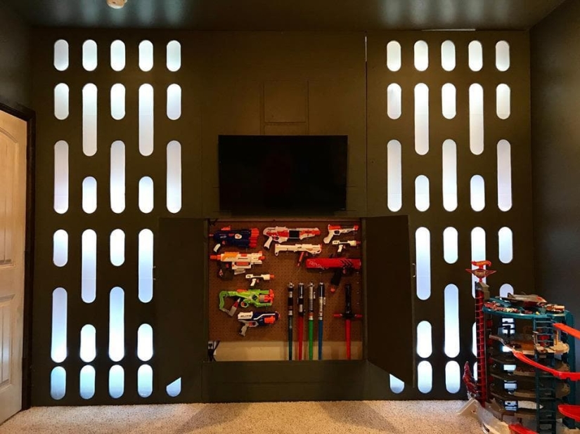 A loving father built a spaceship for his son A loving father built a spaceship for his son