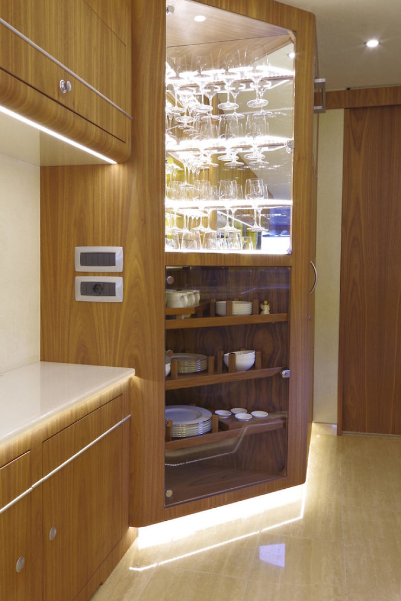 A mobile home with a built-in garage for almost 100 million rubles