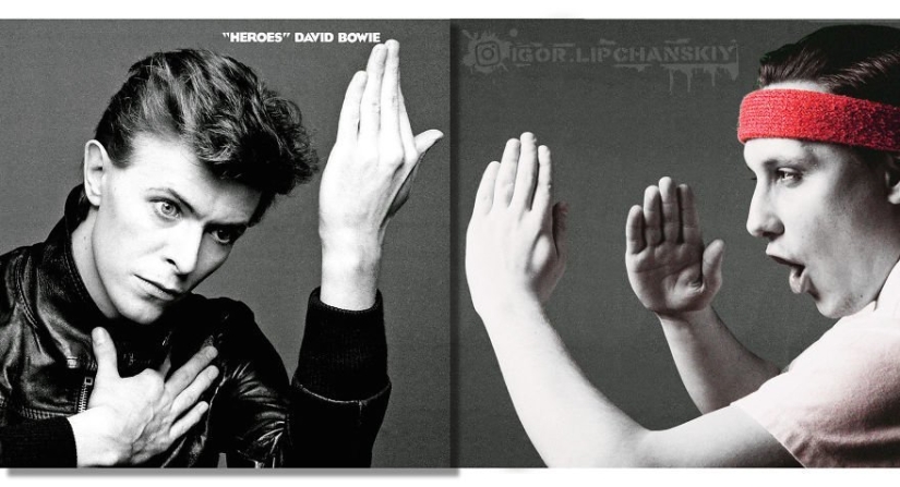 A music lover from Volgograd adds himself to the covers of music albums A music lover from Volgograd adds himself to the covers of music albums