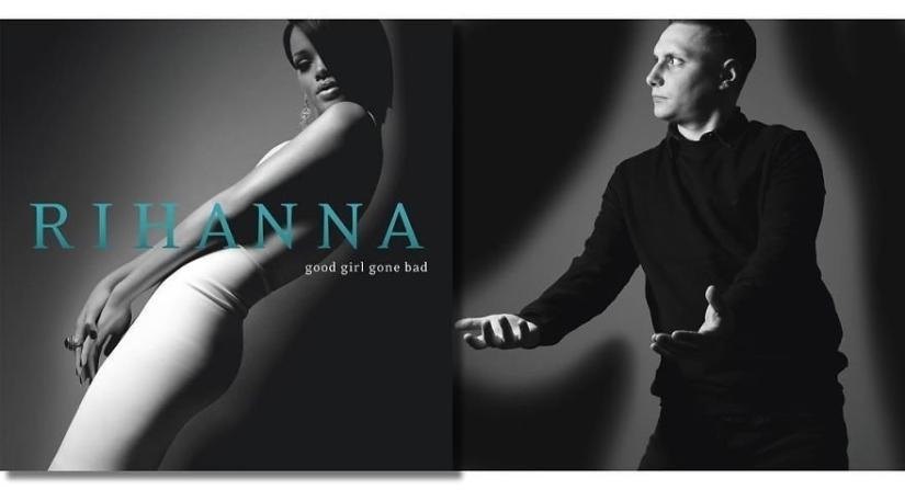 A music lover from Volgograd adds himself to the covers of music albums A music lover from Volgograd adds himself to the covers of music albums