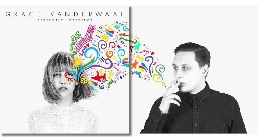 A music lover from Volgograd adds himself to the covers of music albums A music lover from Volgograd adds himself to the covers of music albums