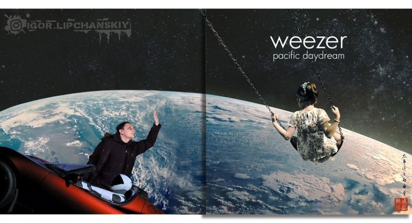 A music lover from Volgograd adds himself to the covers of music albums A music lover from Volgograd adds himself to the covers of music albums