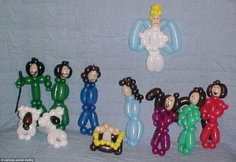 A nativity scene with sausages: a traditional scene in an unconventional performance