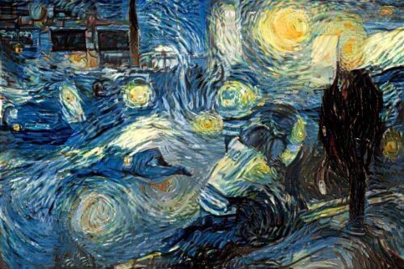A New Year's picture of a drunk Briton turned into a real "art meme"