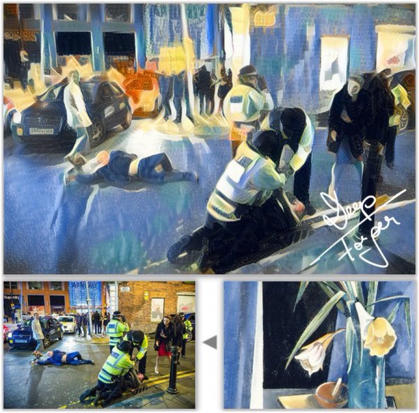 A New Year's picture of a drunk Briton turned into a real "art meme"