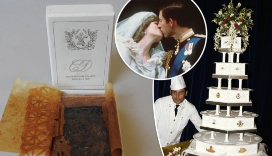A piece of cake from the wedding of Princess Diana and Prince Charles has been sold at auction A piece of cake from the wedding of Princess Diana and Prince Charles has been sold at auction