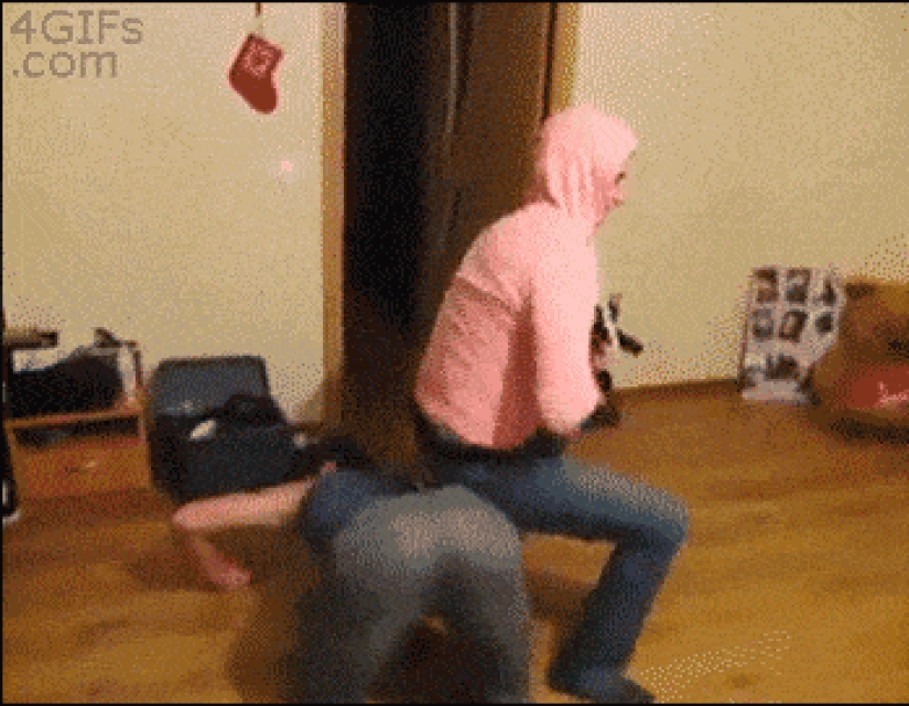 A selection of epic failures during training