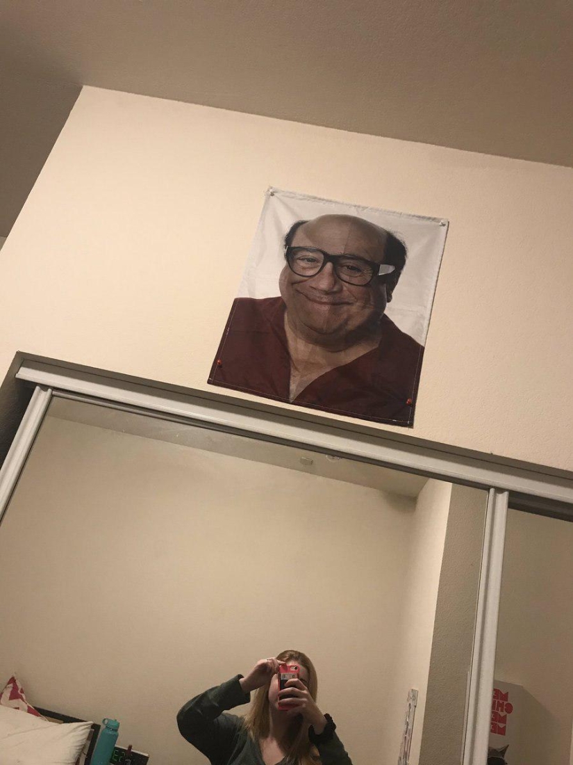 A student from New York found the secret room of the cult of Danny DeVito in his college