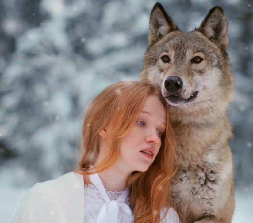 A world where beauty and wild animals live in harmony A world where beauty and wild animals live in harmony