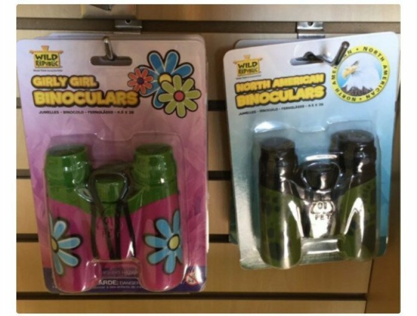 Absurd women's and men's products on the shelves Absurd women's and men's products on the shelves