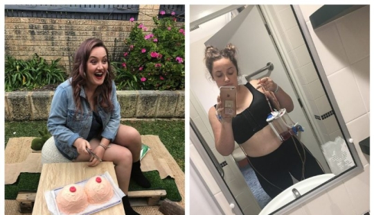 Adiós, tetas! Las chicas organizaron una fiesta para una amiga a la que le extirparon los senos debido a la amenaza de cáncer