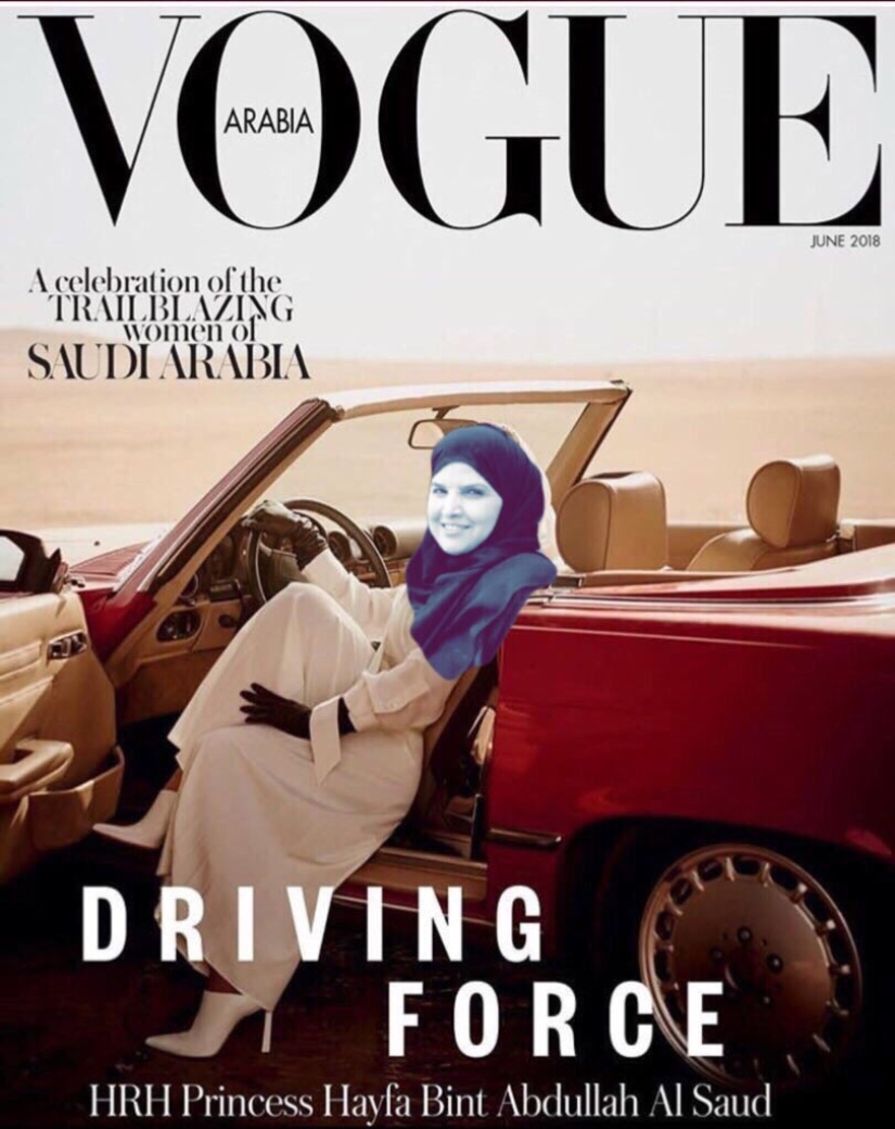 Ahora puedes: la princesa de Arabia Saudita protagonizó al volante la portada de la nueva Vogue Ahora puedes: la princesa de Arabia Saudita protagonizó al volante la portada de la nueva Vogue