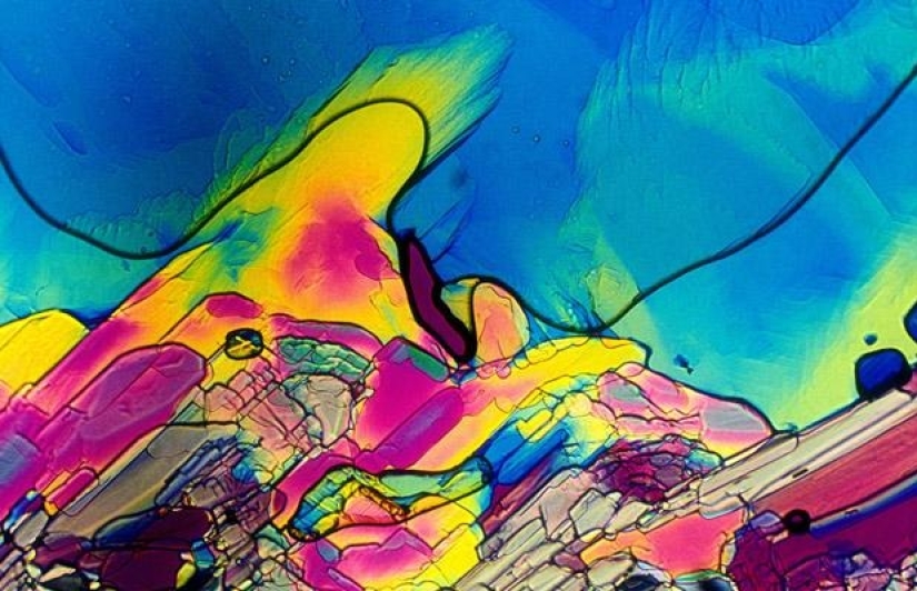 Alcohol bajo el microscopio