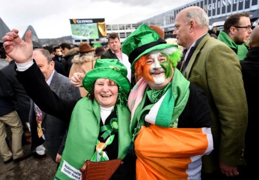 Alcohol race started: how visitors to the Cheltenham races opened the celebration of St. Patrick's Day