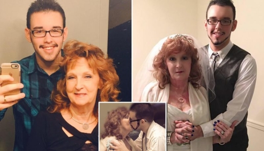 All ages are submissive to love: 19-year-old guy and his 72-year-old wife