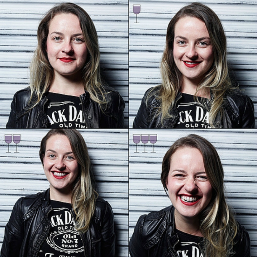 All shades of drunk: face before and after a couple of glasses All shades of drunk: face before and after a couple of glasses