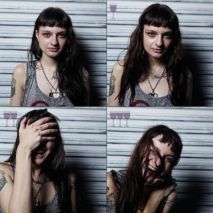 All shades of drunk: face before and after a couple of glasses All shades of drunk: face before and after a couple of glasses