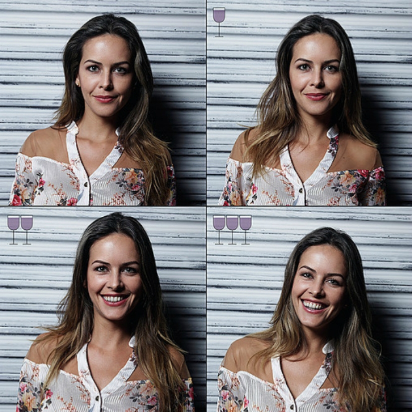 All shades of drunk: face before and after a couple of glasses All shades of drunk: face before and after a couple of glasses