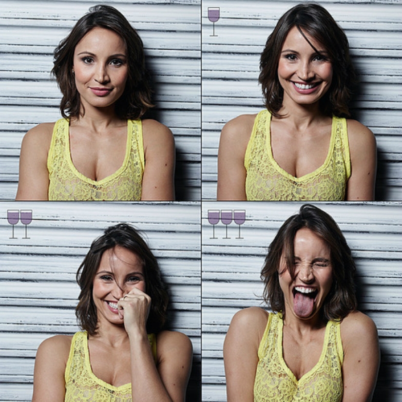 All shades of drunk: face before and after a couple of glasses All shades of drunk: face before and after a couple of glasses