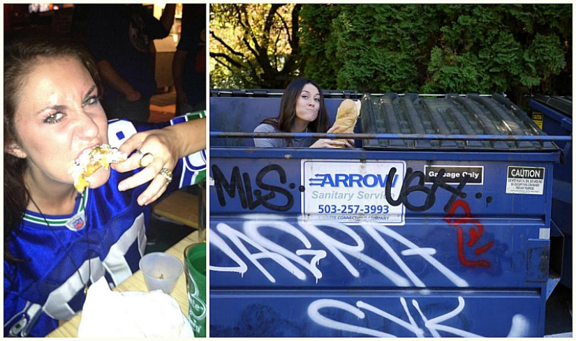 Amanda, nicknamed the Trash Can: saved a lot of money and went traveling