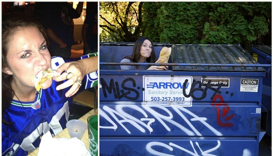 Amanda, nicknamed the Trash Can: saved a lot of money and went traveling