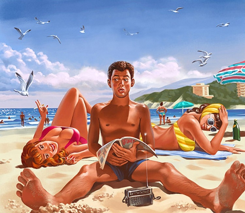 Amazing "Soviet" pin-up by Valery Barykin Amazing "Soviet" pin-up by Valery Barykin