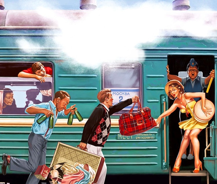 Amazing "Soviet" pin-up by Valery Barykin Amazing "Soviet" pin-up by Valery Barykin