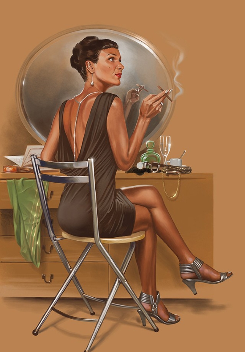 Amazing "Soviet" pin-up by Valery Barykin Amazing "Soviet" pin-up by Valery Barykin
