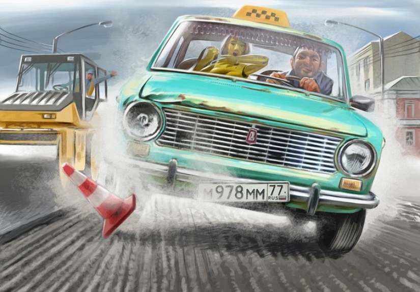 Amazing "Soviet" pin-up by Valery Barykin Amazing "Soviet" pin-up by Valery Barykin