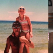 An American woman receives flowers for her birthday from her father who died five years ago