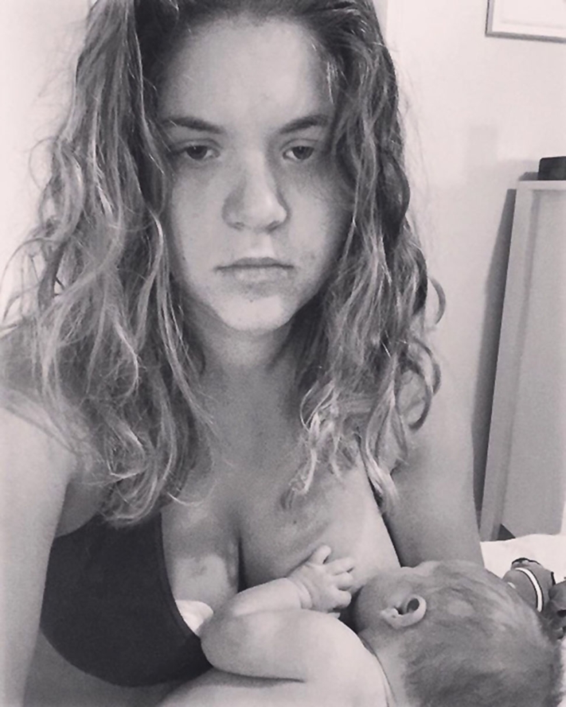 An American woman showed on Facebook what motherhood really looks like right after giving birth An American woman showed on Facebook what motherhood really looks like right after giving birth