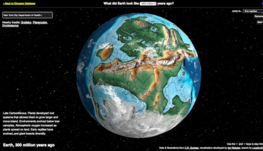 An interactive map has been created that will show where your city was located 750 million years ago An interactive map has been created that will show where your city was located 750 million years ago