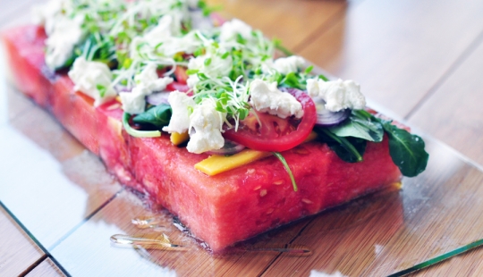 An unusual watermelon salad that you will definitely like