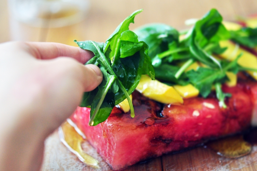 An unusual watermelon salad that you will definitely like