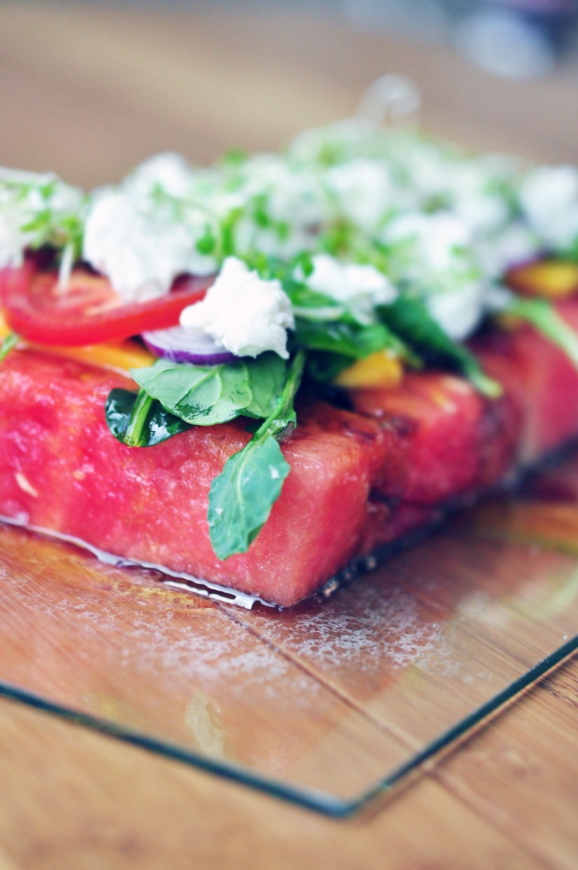 An unusual watermelon salad that you will definitely like