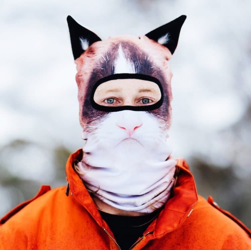 Animales en esquís: diseñadores de Canadá han creado pasamontañas "animales"