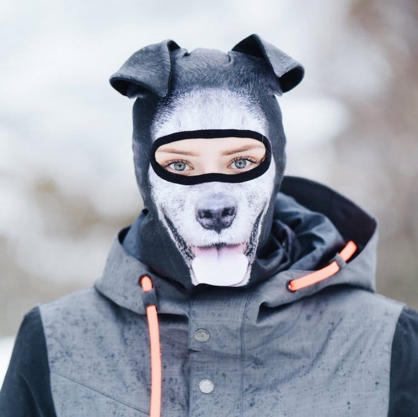 Animales en esquís: diseñadores de Canadá han creado pasamontañas "animales"