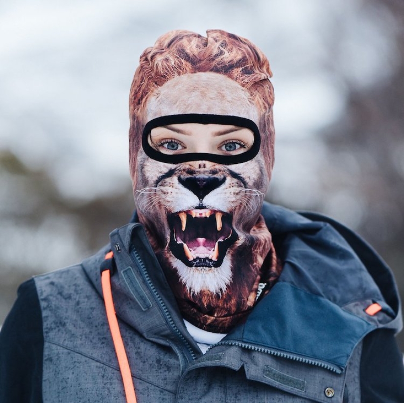Animales en esquís: diseñadores de Canadá han creado pasamontañas "animales"