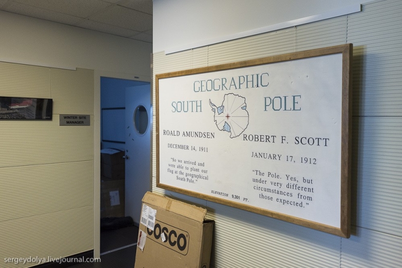 Antarctic station at the South Pole "Amundsen — Scott"